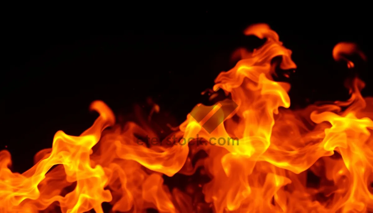 Picture of Flaming Blaze: Abstract Fire Art Texture Wallpaper