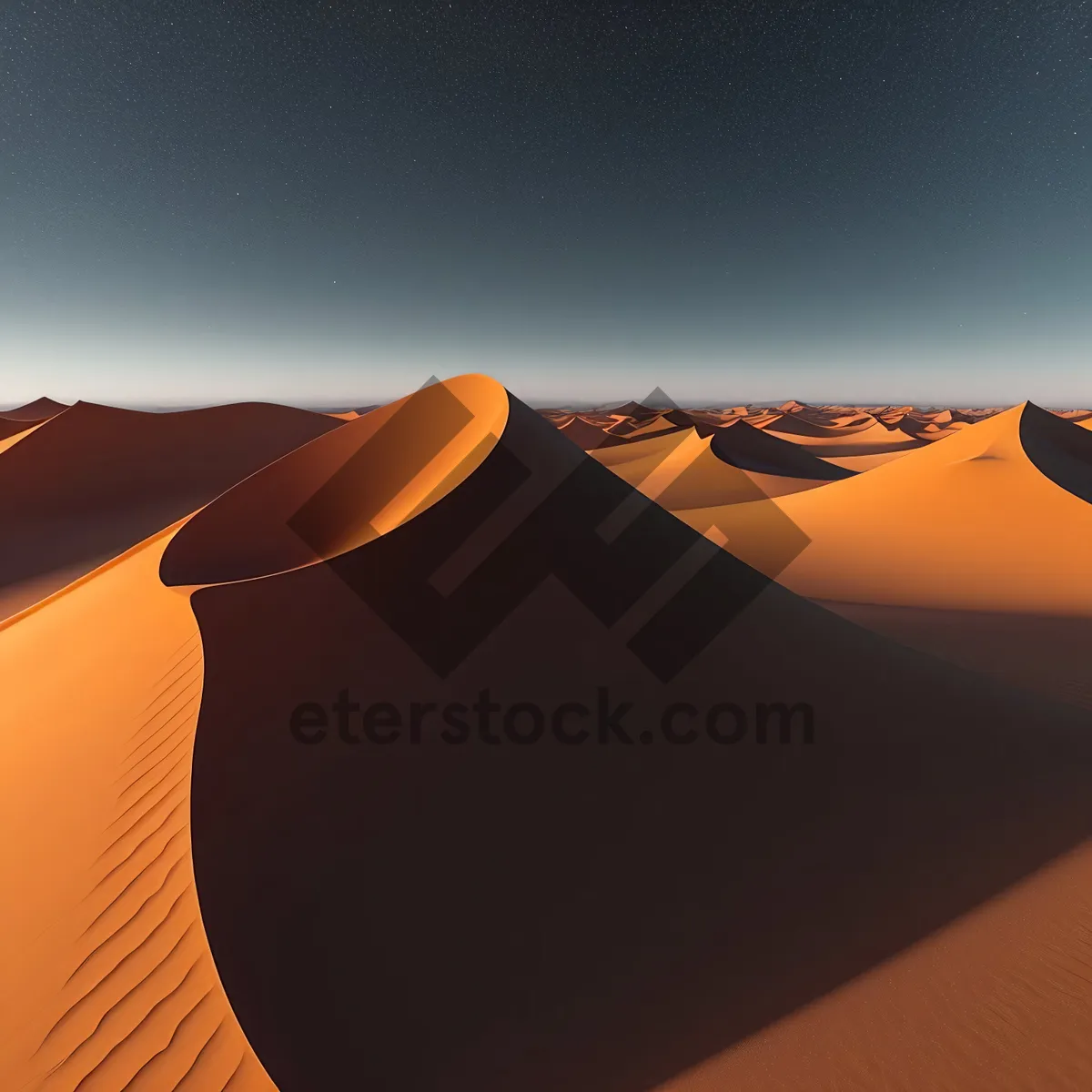 Picture of Serenity in the Sands: Majestic Desert Sunset