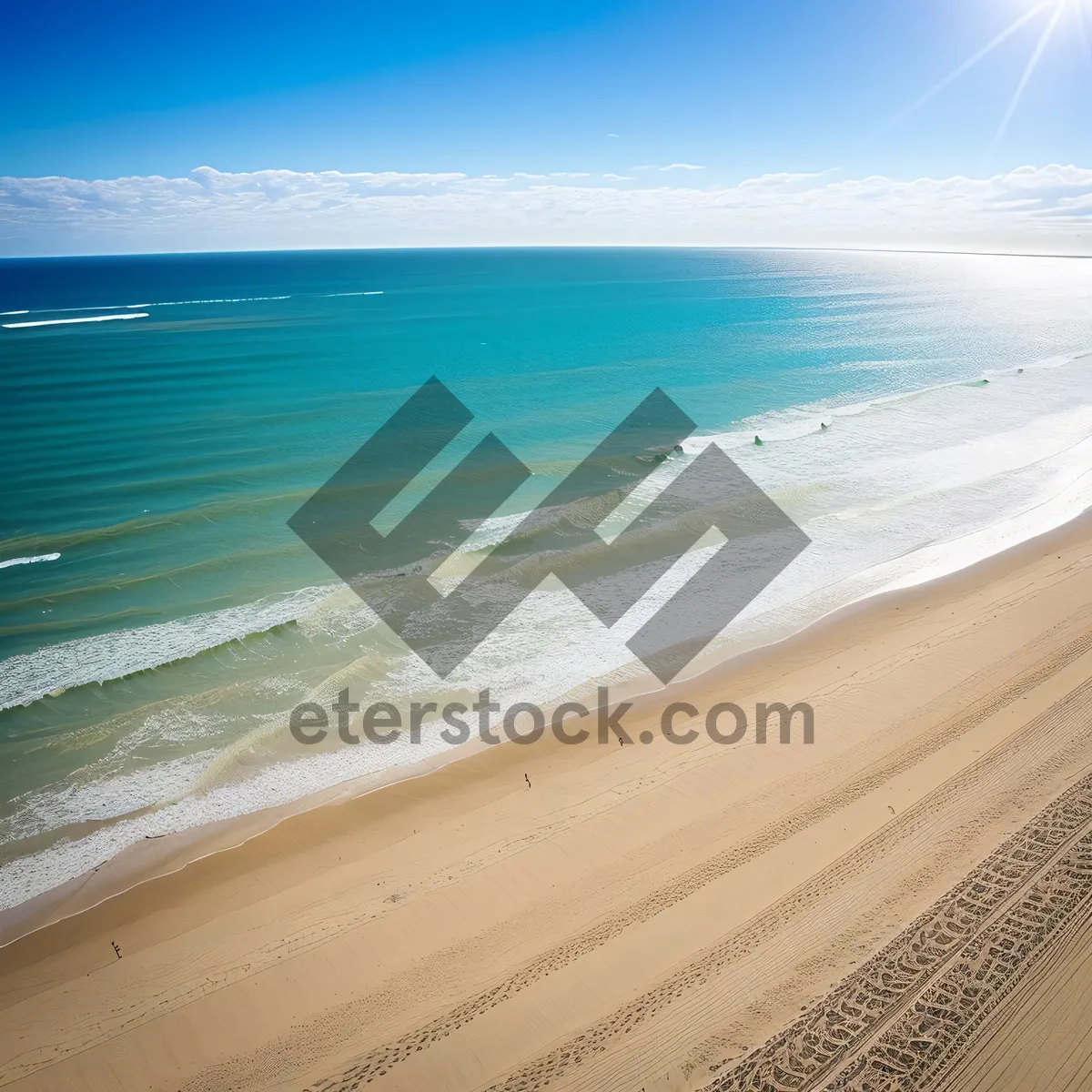 Picture of Turquoise Waters Embrace Tropical Paradise