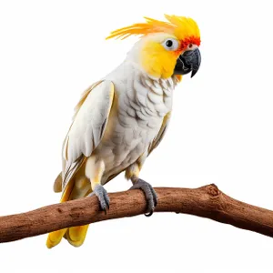 Colorful Parrot Portrait in Studio Setting