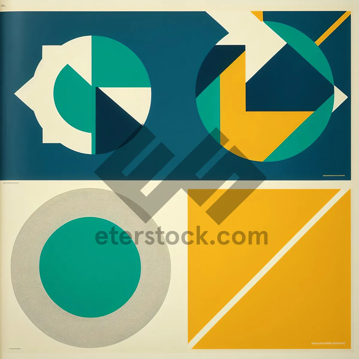 Picture of Graphic design set for letterhead stationery template