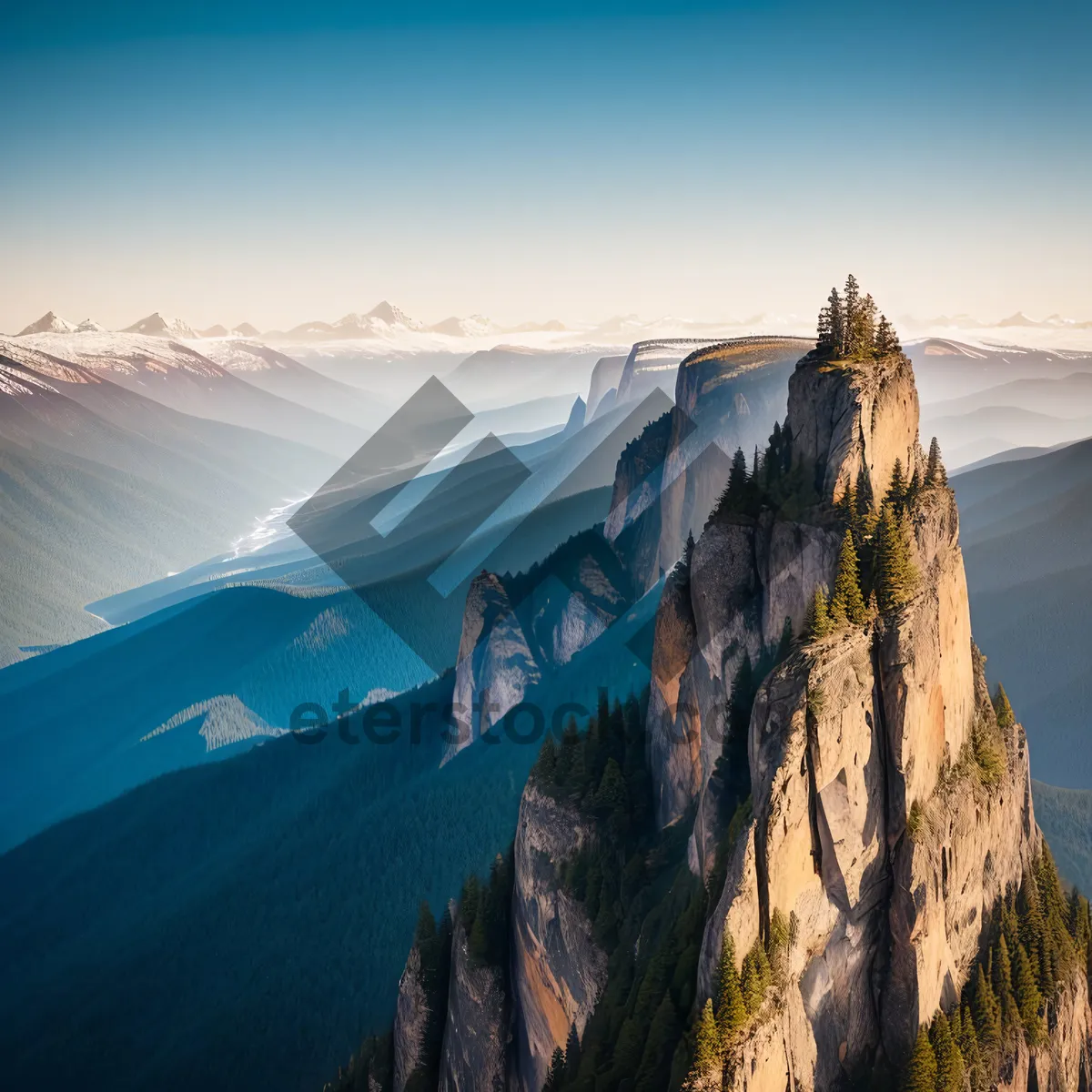 Picture of Serene Alpine Majesty: Majestic Mountain Landscape with Glacier