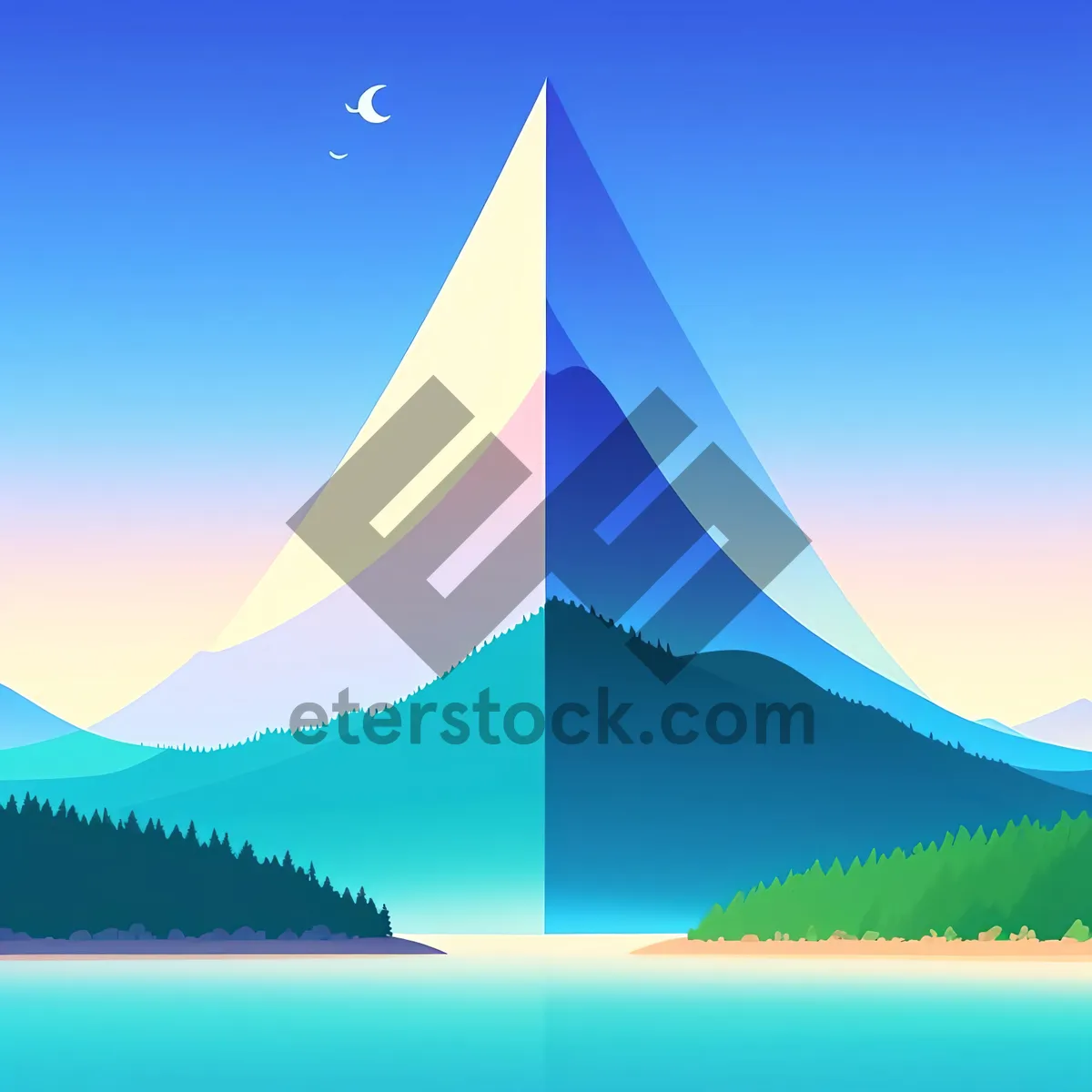 Picture of Pyramid Design: Dynamic Graphic Art Sculpting Shape