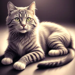 Adorable Gray Tabby Kitty With Whiskers