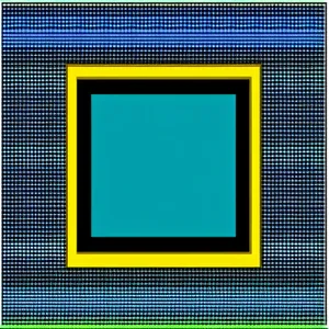 Vintage Grunge Pixelated Square Frame Design