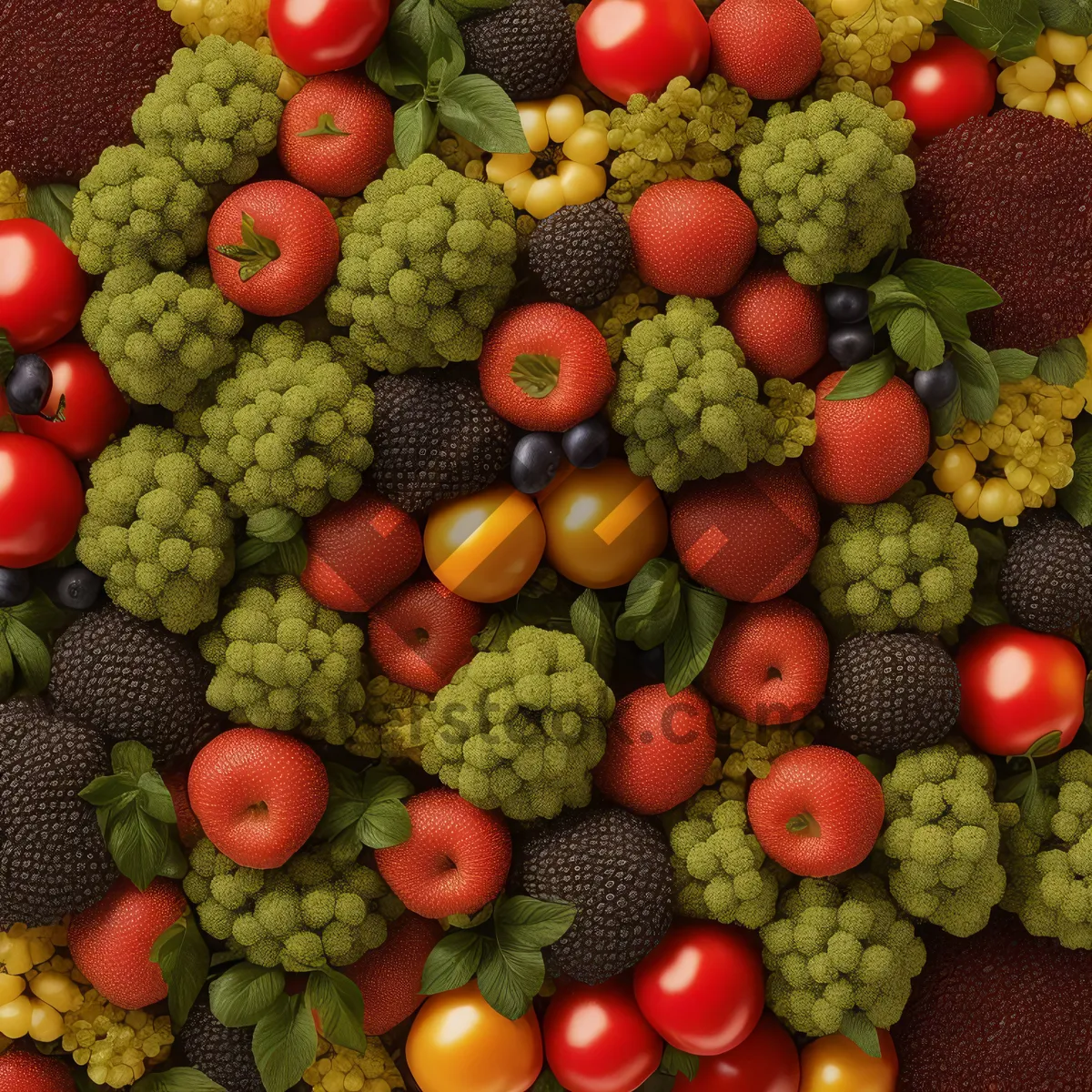 Picture of Vibrant and Fresh Fruits and Vegetables Mix