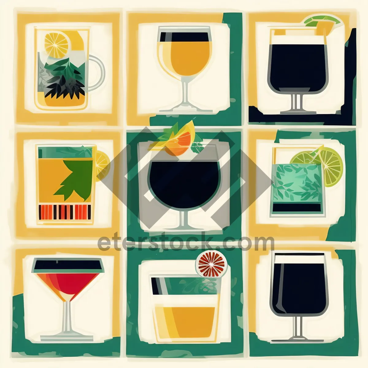 Picture of Icon Set for Web Design and Computer Usage