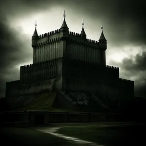 Ancient Cathedral Tower Overlooking Historic English City