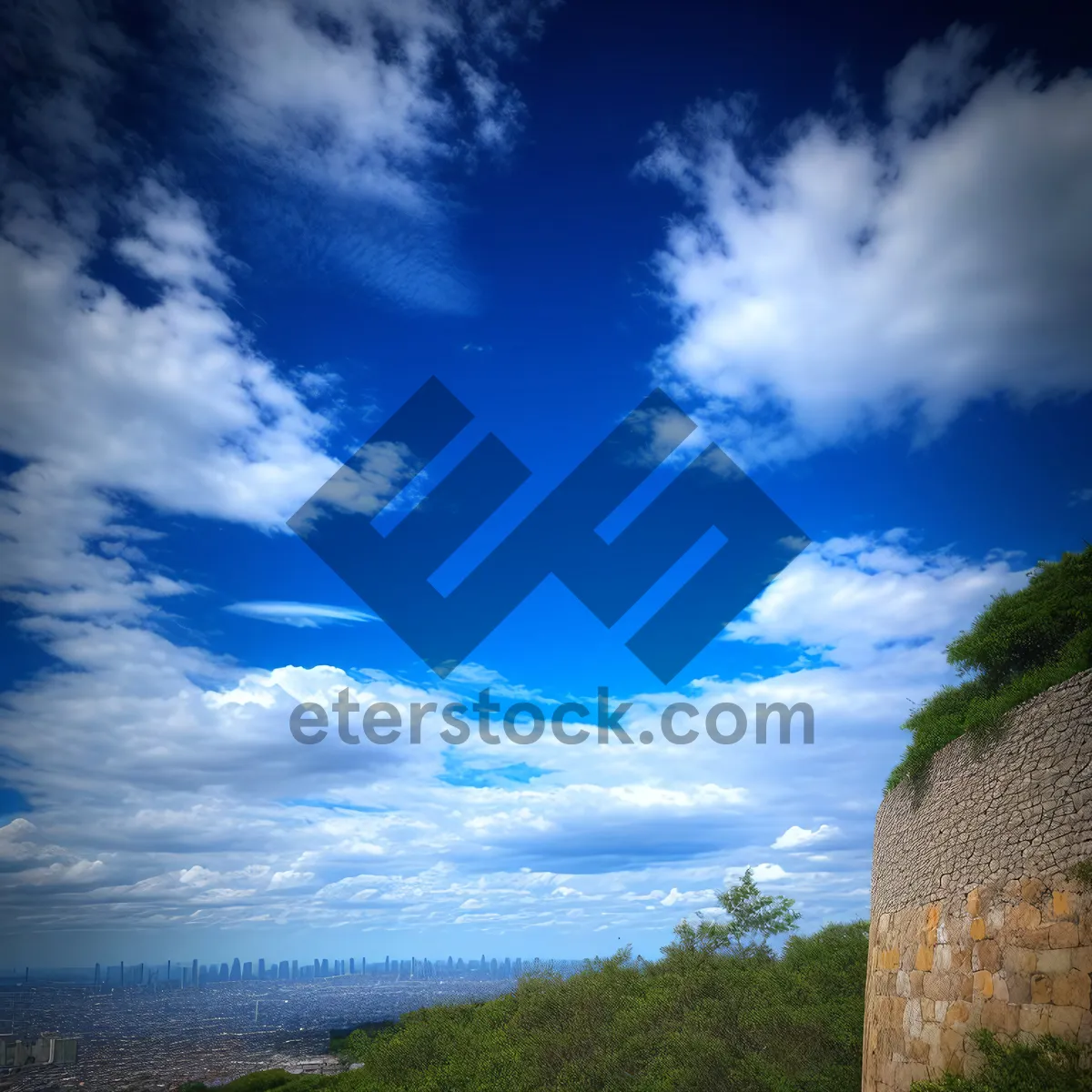 Picture of Majestic Castle amidst Enchanting Mountain Landscape