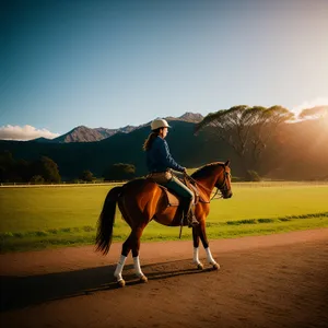 Serenity in the Steppe: Majestic Horses Embrace the Sunset