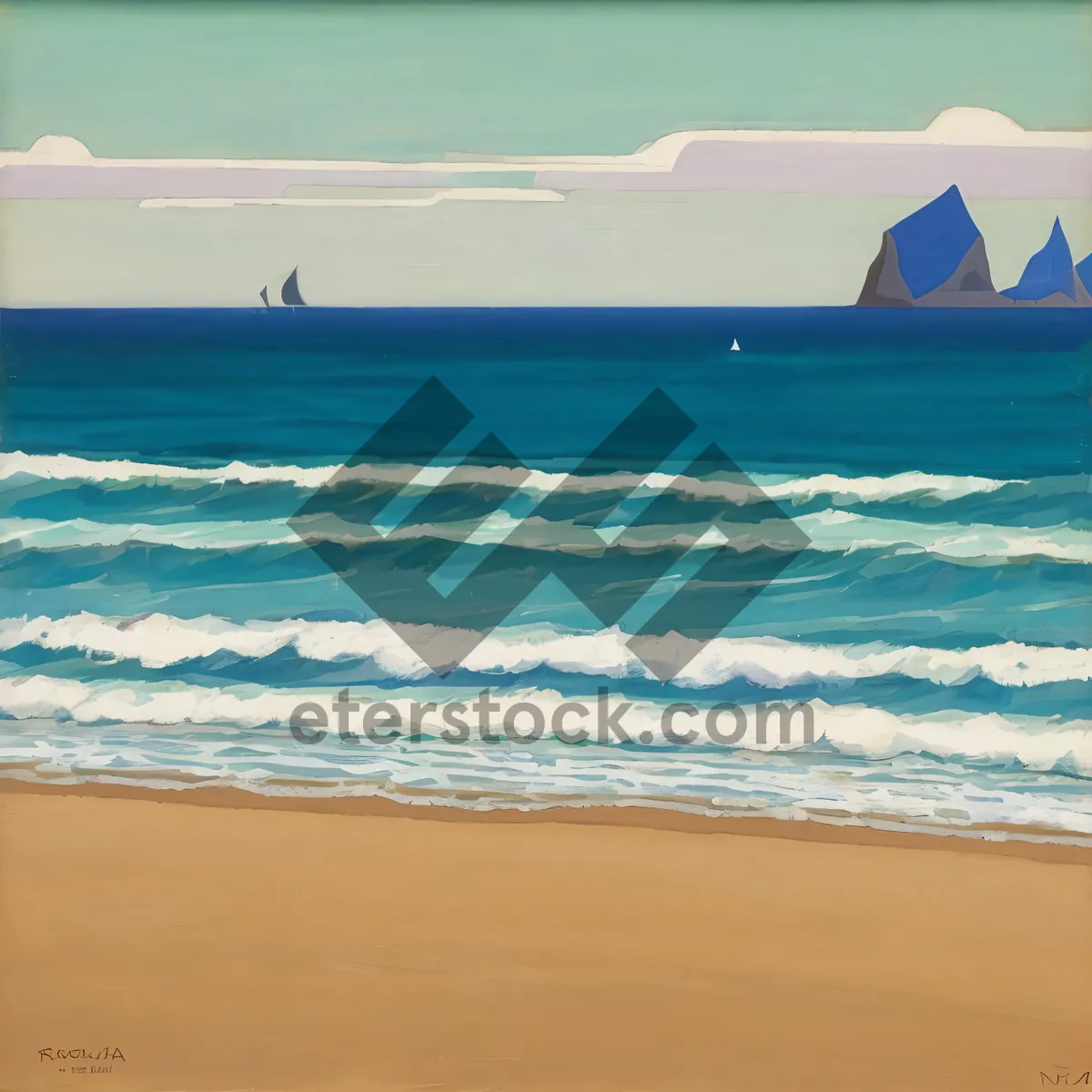 Picture of Turquoise Waters and Sandy Beaches: A Tropical Paradise