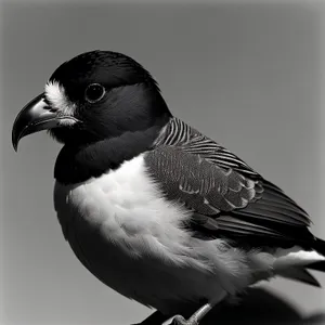 Wild Seabird in Flight with Beautiful Feathers