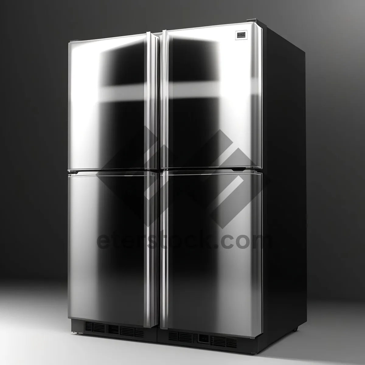 Picture of Modern 3D Refrigeration System with Open-Top Design