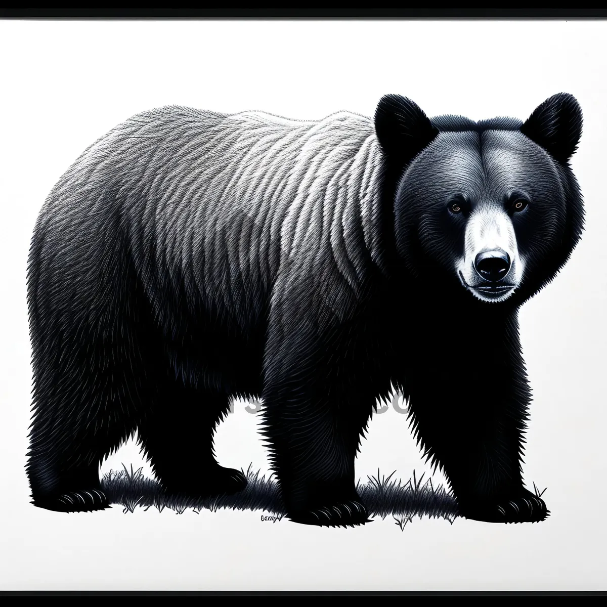Picture of Wildlife Black Bear - Majestic Predator in the Wild