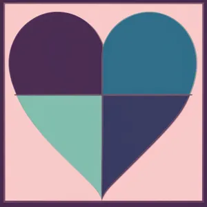Love Symbol - Heart Cone Icon: Graphic Valentine Art
