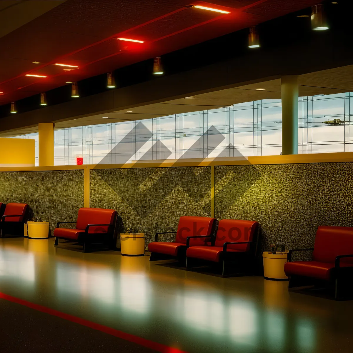 Picture of Modern Classroom Furniture in a Spacious Hall