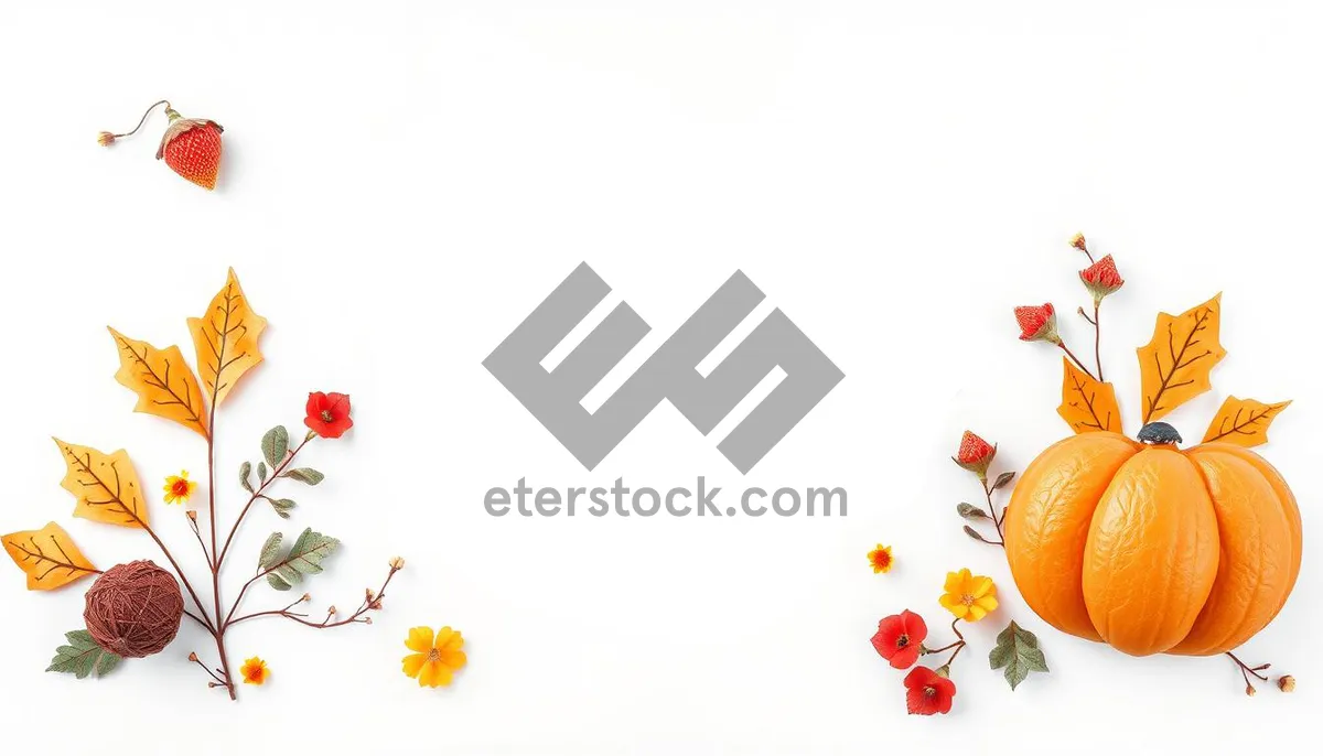 Picture of Flower pattern holiday card design with snowman element