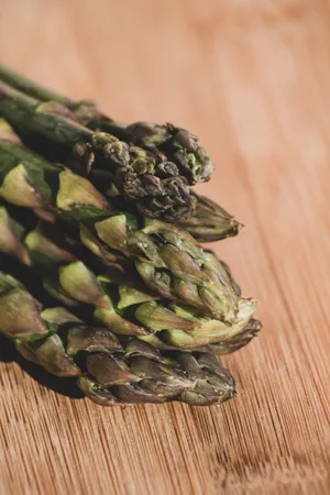 Fresh and Delicious Organic Asparagus Plate