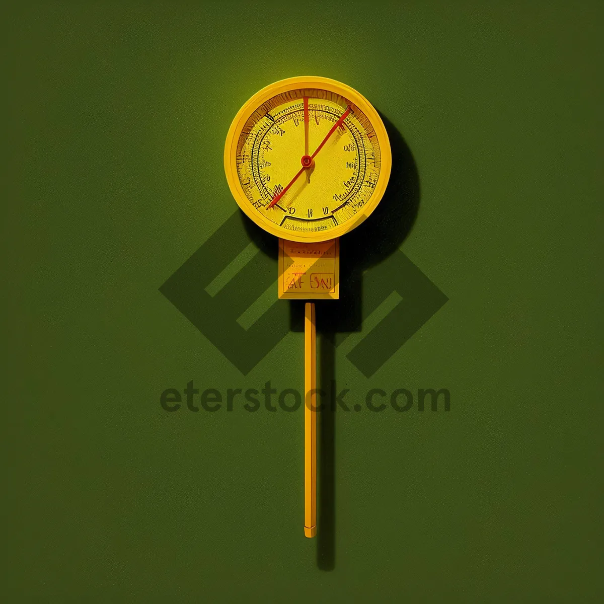 Picture of Analog Wall Clock with Time Indicator.