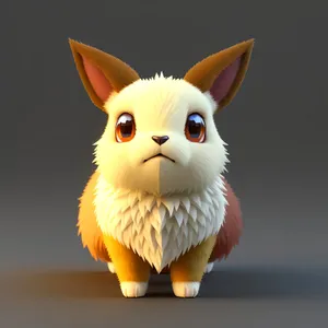 Fluffy Bunny with Cute Ears and Soft Fur