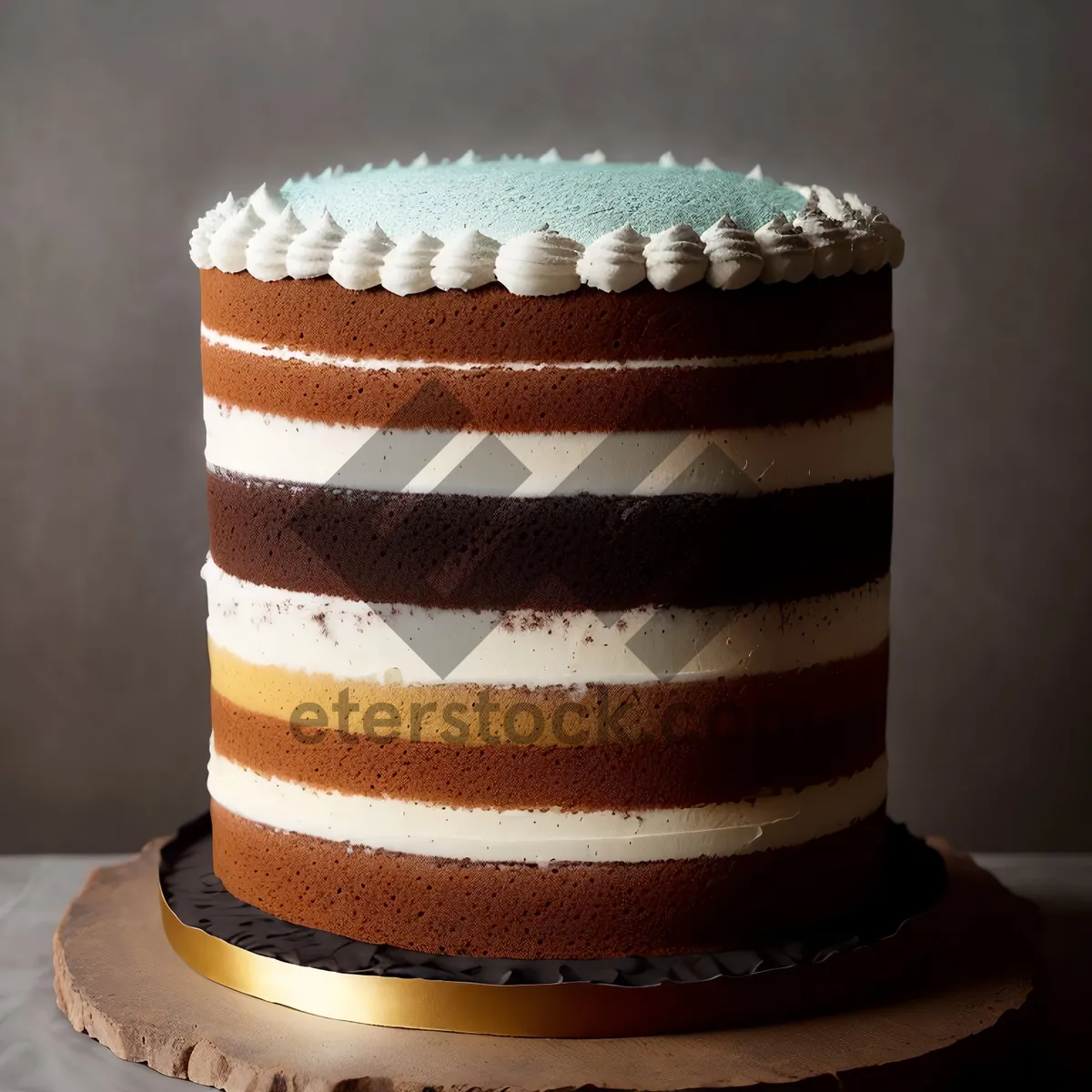 Picture of Decadent chocolate cupcake with creamy icing swirl