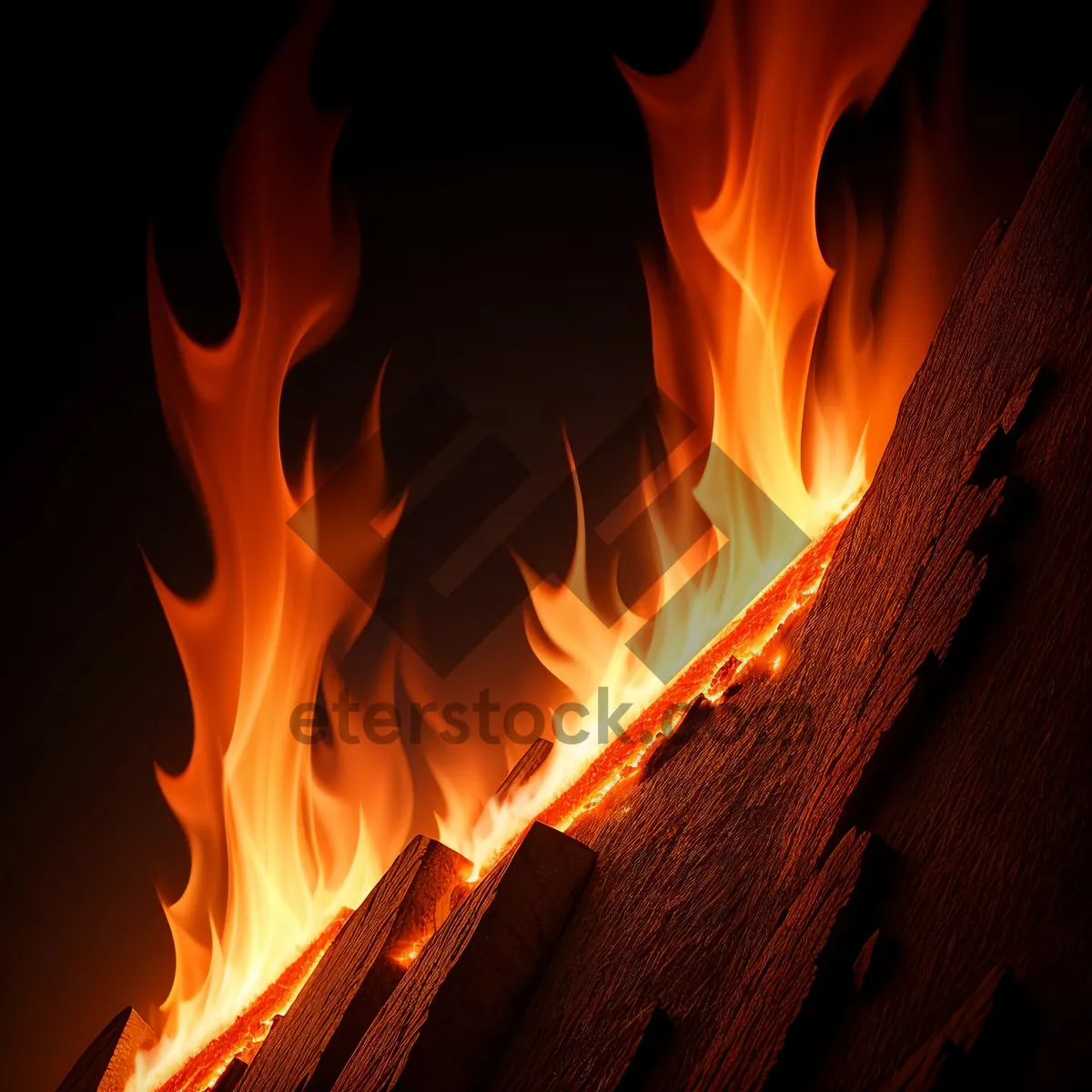 Picture of Fiery Blaze: Combustion in Motion