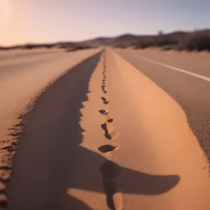 Sunset Over Desert Dunes - Spectacular Summer Adventure