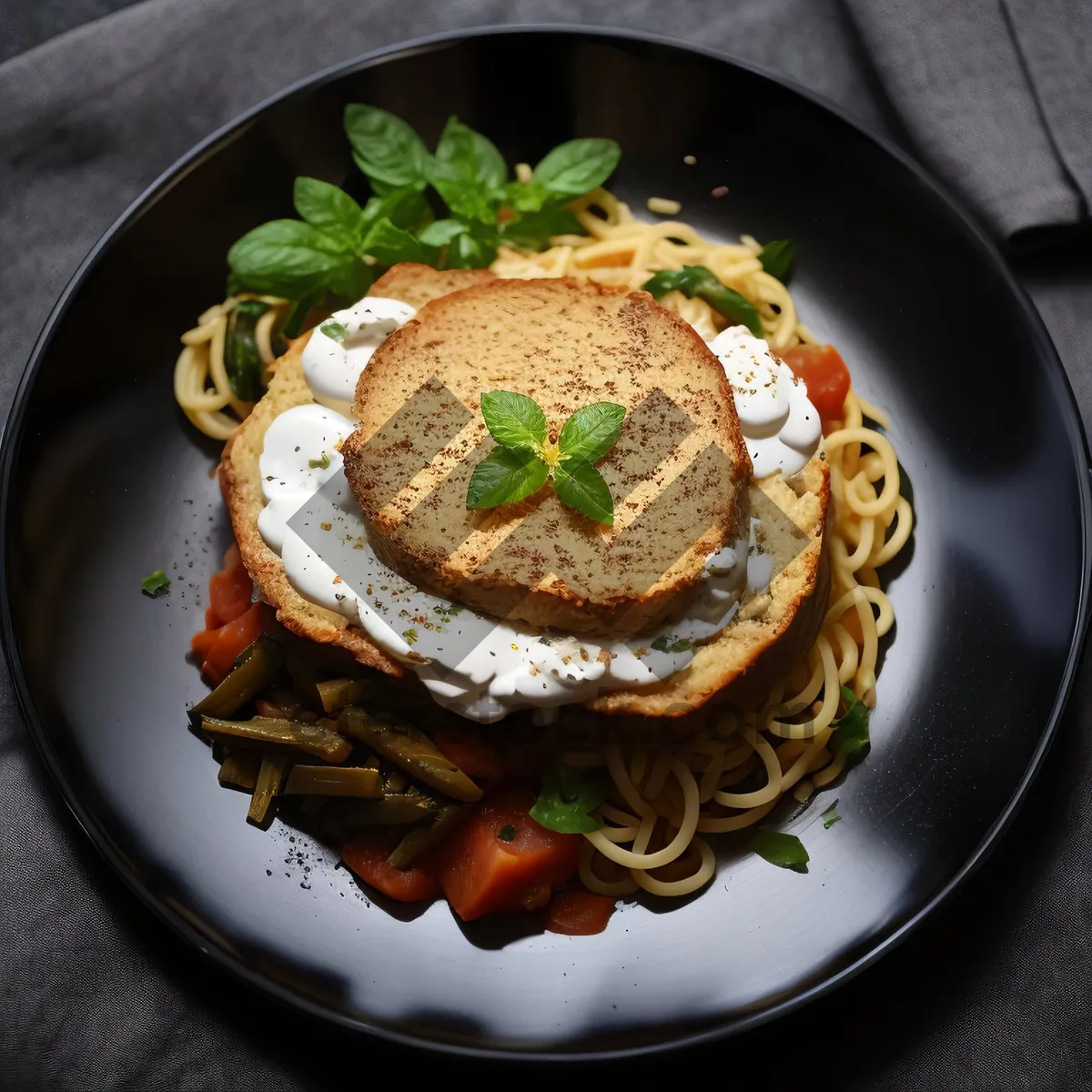 Picture of Delicious vegetable salad with fresh ingredients