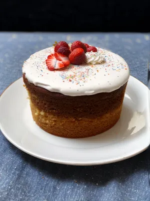 Delicious Berry Breakfast with Coffee and Cake