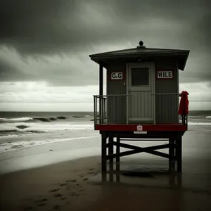 Oceanfront Lighthouse by the Beach