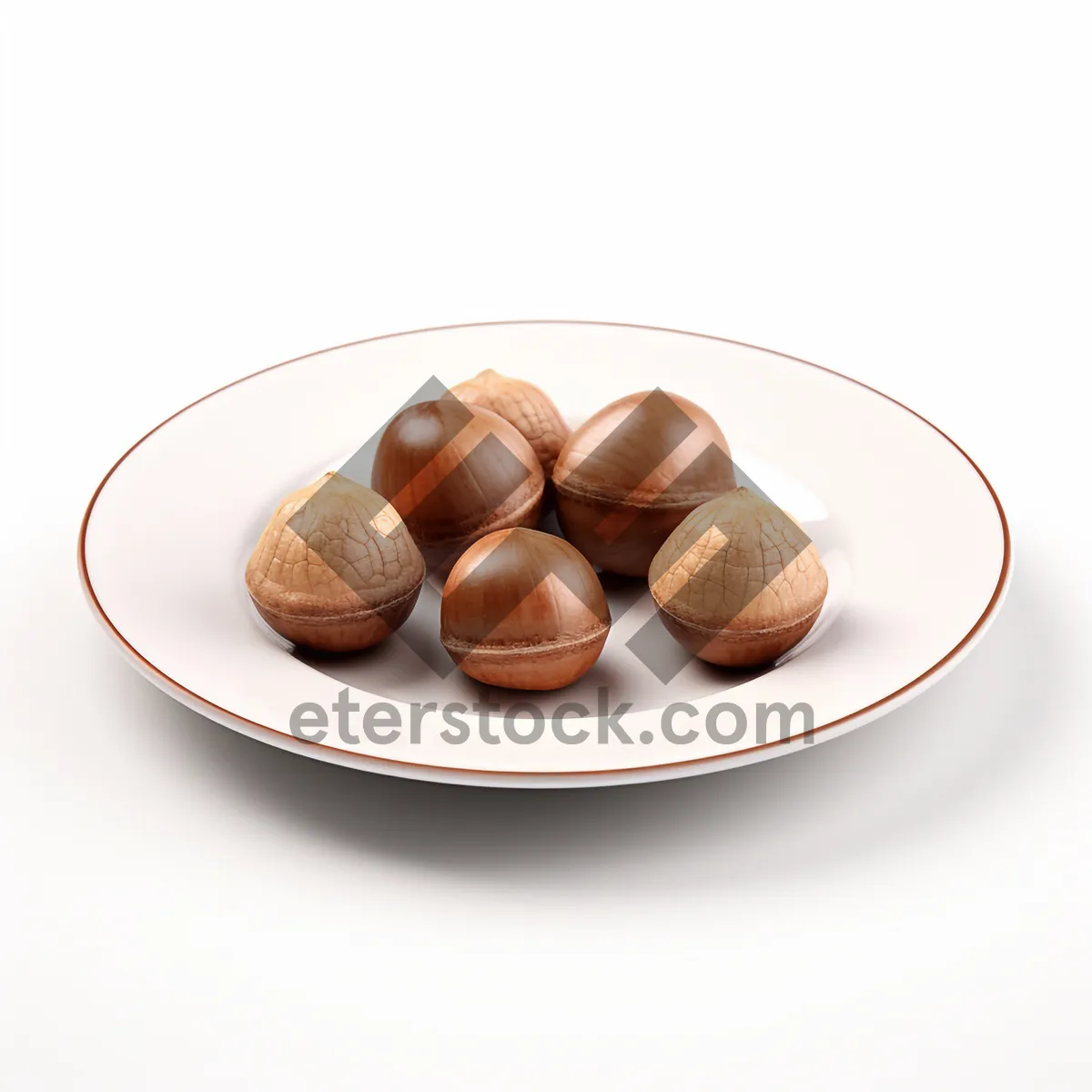 Picture of Chocolate Hazelnut Walnut Snack Closeup Eat Healthy Sweet