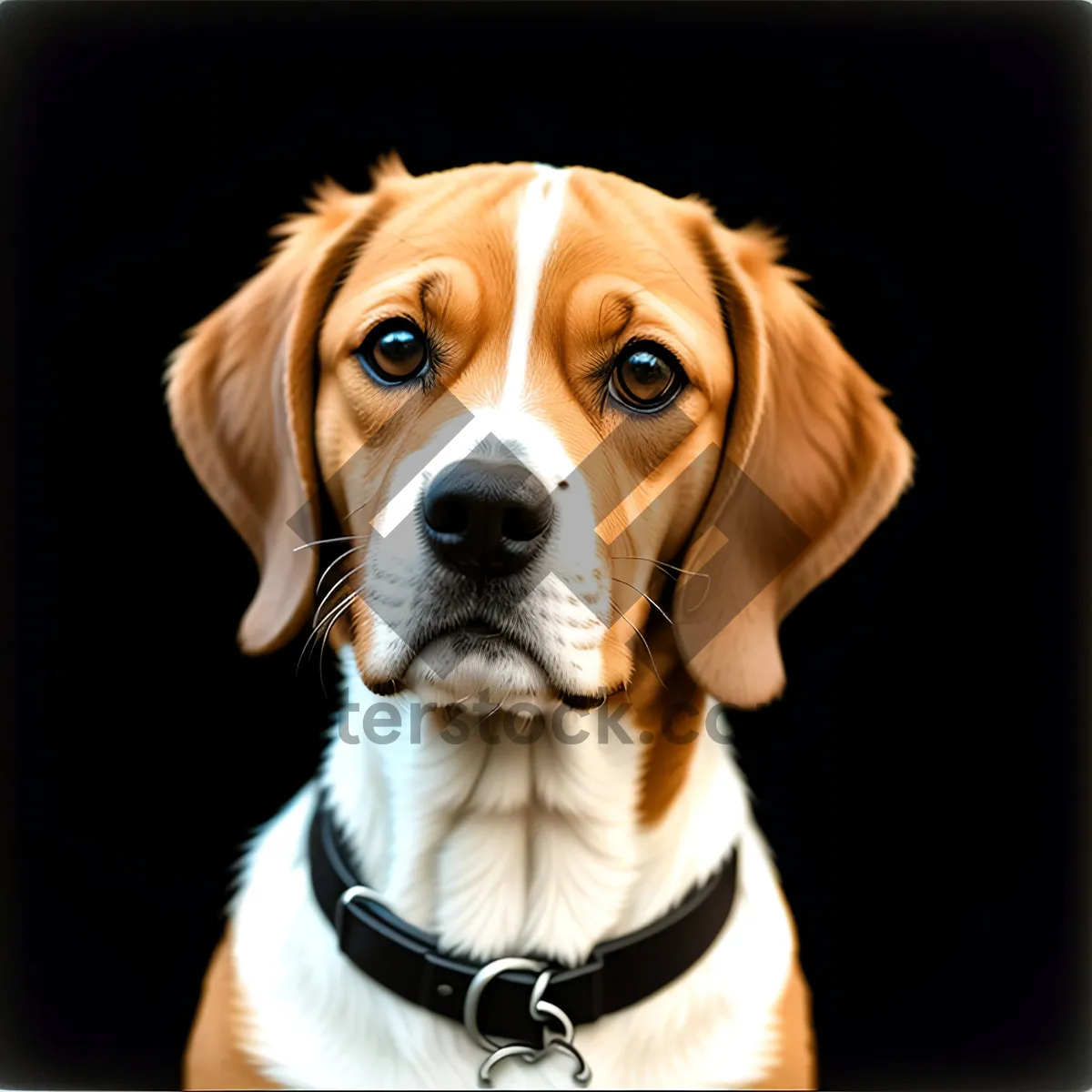 Picture of Adorable Beagle Puppy - Studio Portrait