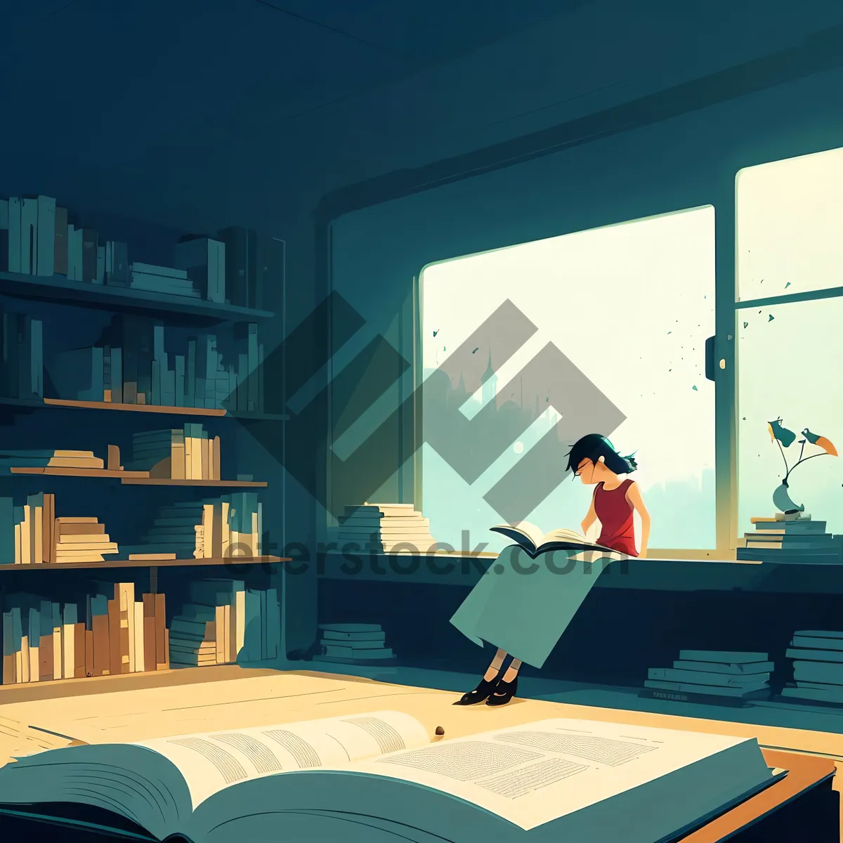 Picture of Modern Office Meeting Room with Business Professionals