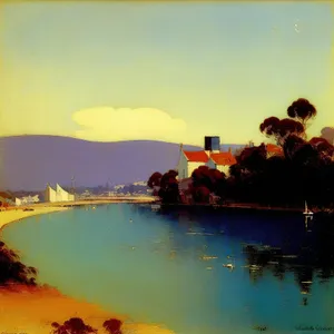 Sunset Serenity on Tropical Coastline