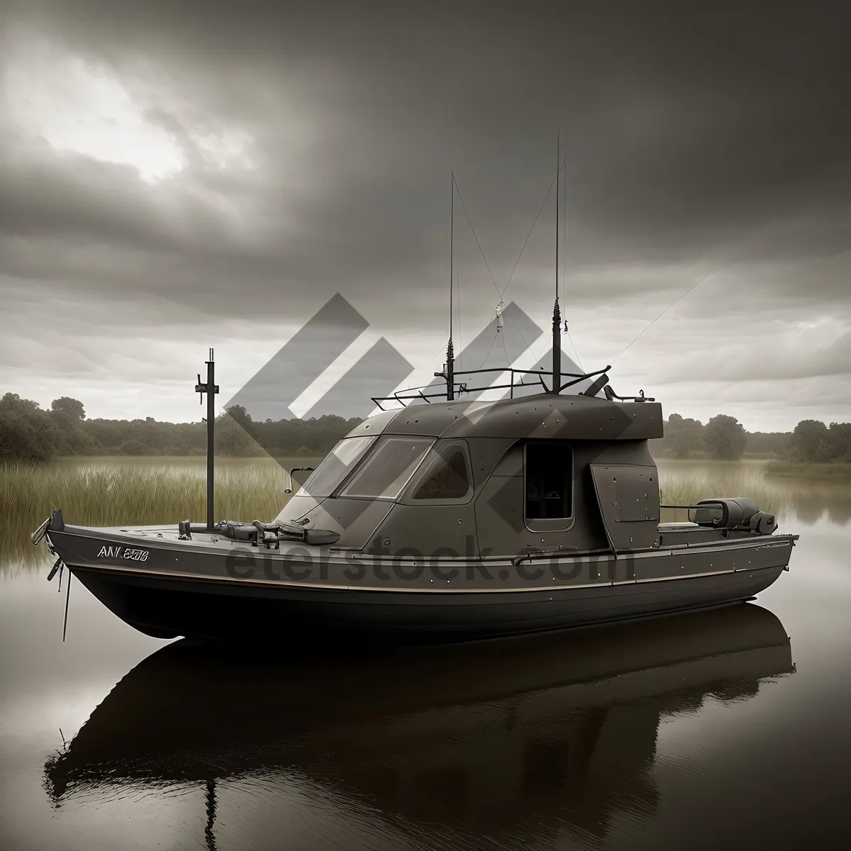 Picture of Serene Seaside Yacht Docked at Marina