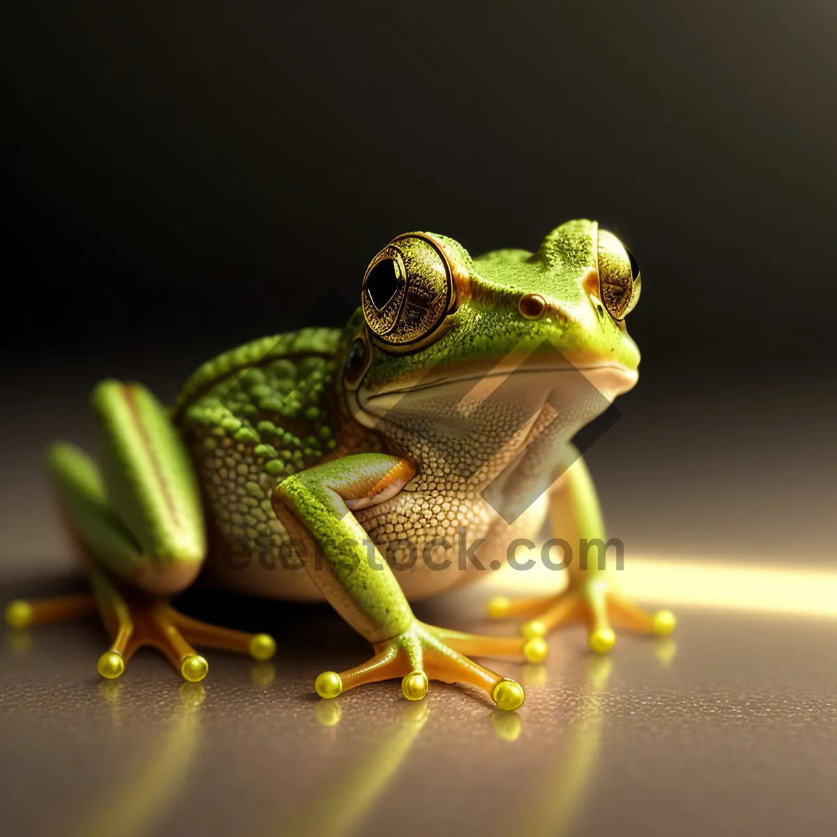 Picture of Eyed Tree Frog Close-up: Colorful Amphibian Wildlife