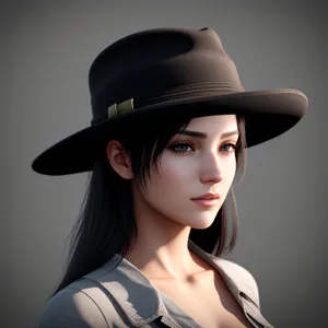 Stylish Cowboy Hat for Fashionable Portrait