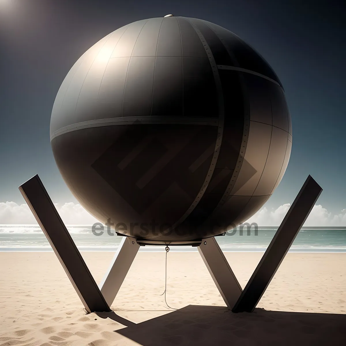 Picture of 3D Global Earth Sphere Reflecting Solar Dish