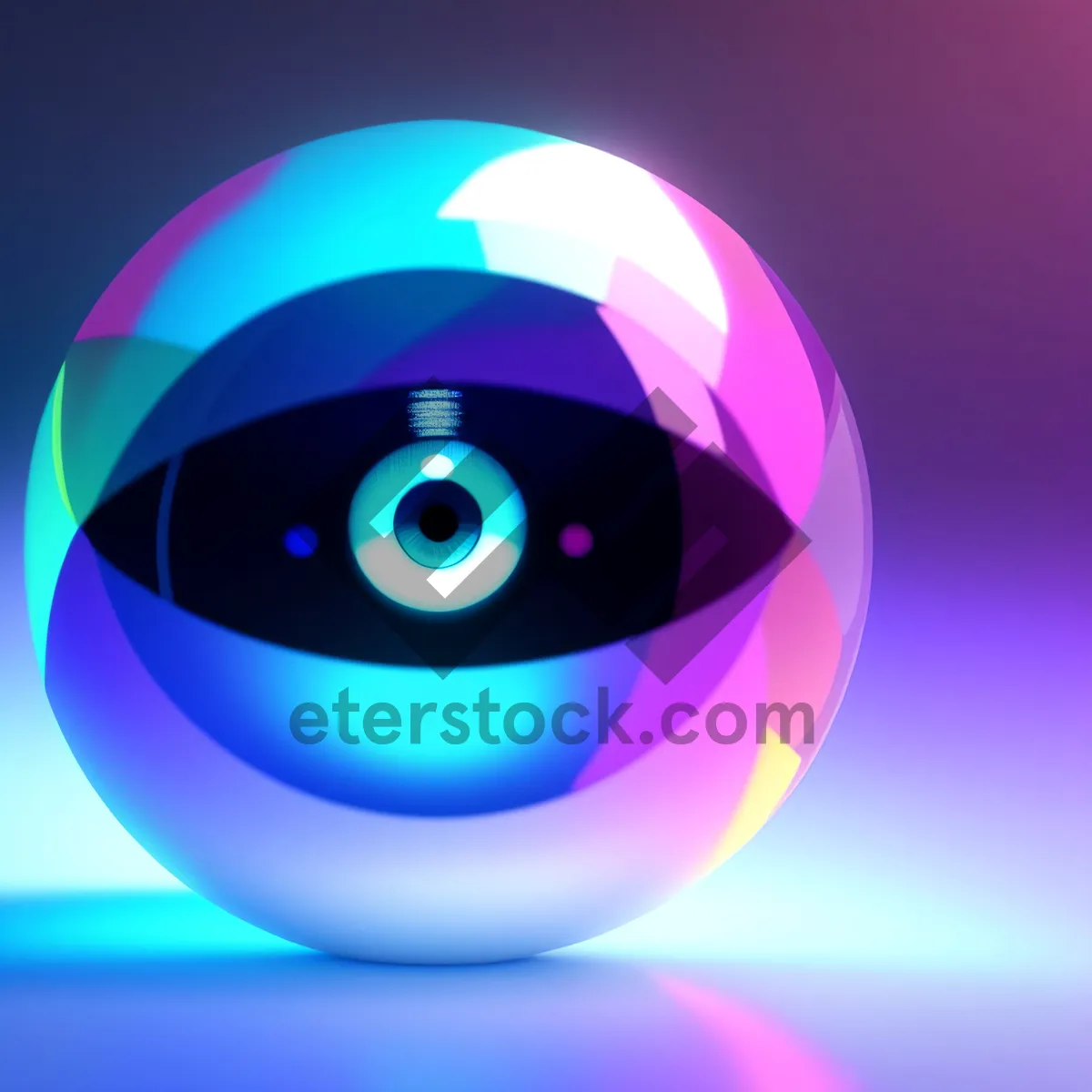 Picture of Glowing Circle Web Graphic: Shiny Round Glass Icon