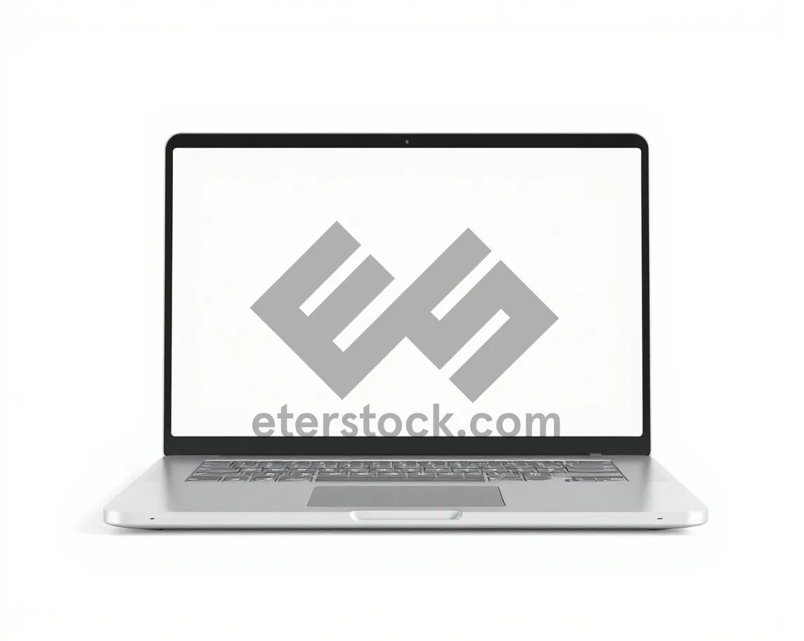 Picture of Modern black laptop for digital business work