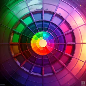 Digital Dome Art: Light Circle Design