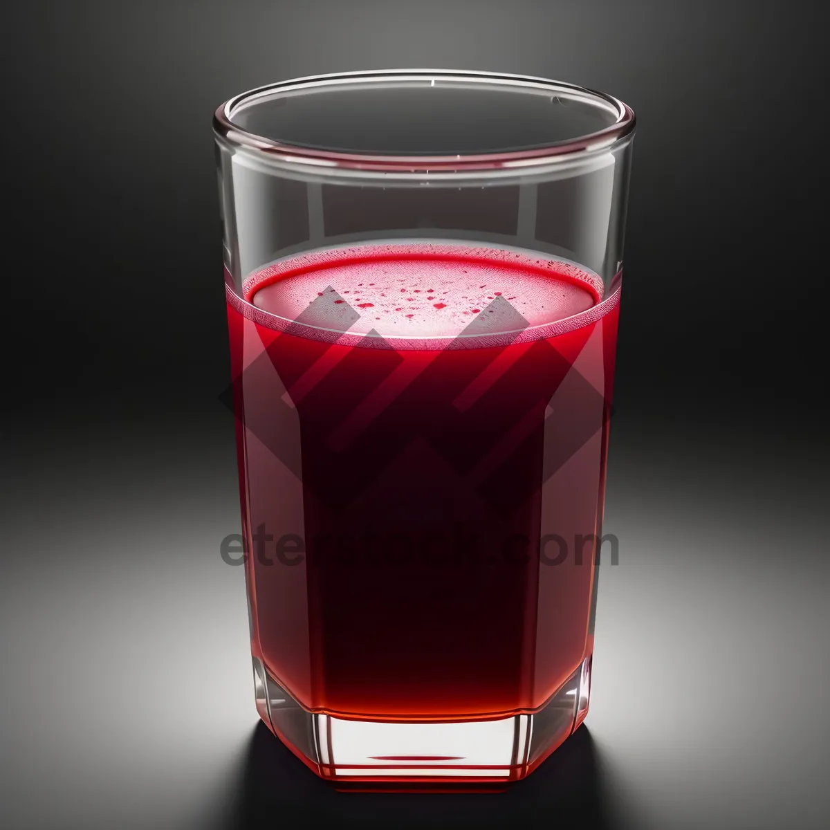 Picture of Refreshing Vodka Cocktail in Transparent Glass