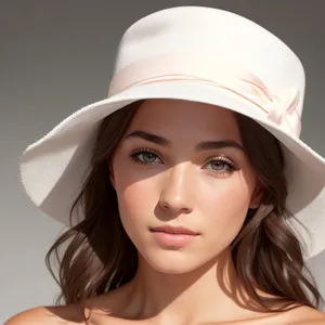 Smiling Beauty in Stylish Bathing Cap