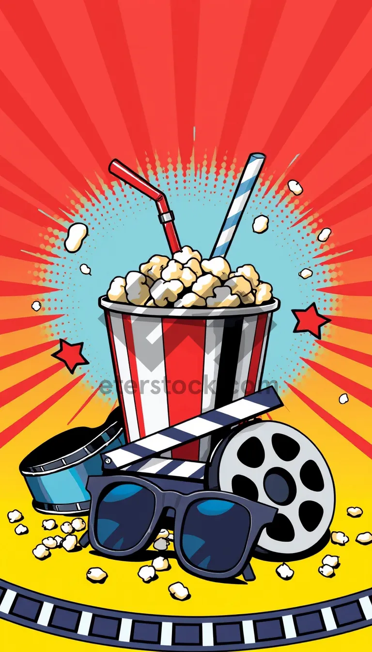 Picture of Colorful Graphic Design Symbol for Event Promotion.