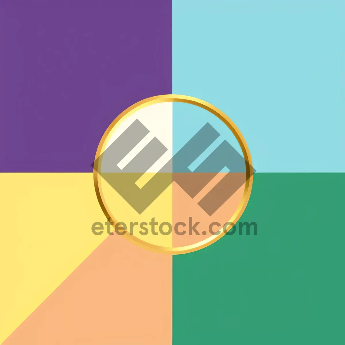 Picture of Artistic Circle Icon: Visual Design Symbol