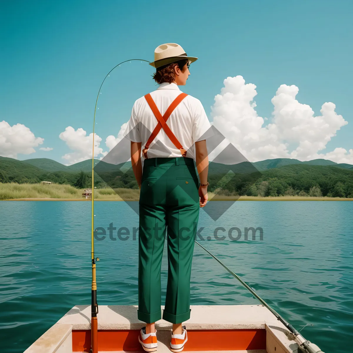 Picture of Summer Fishing Fun on the Boat