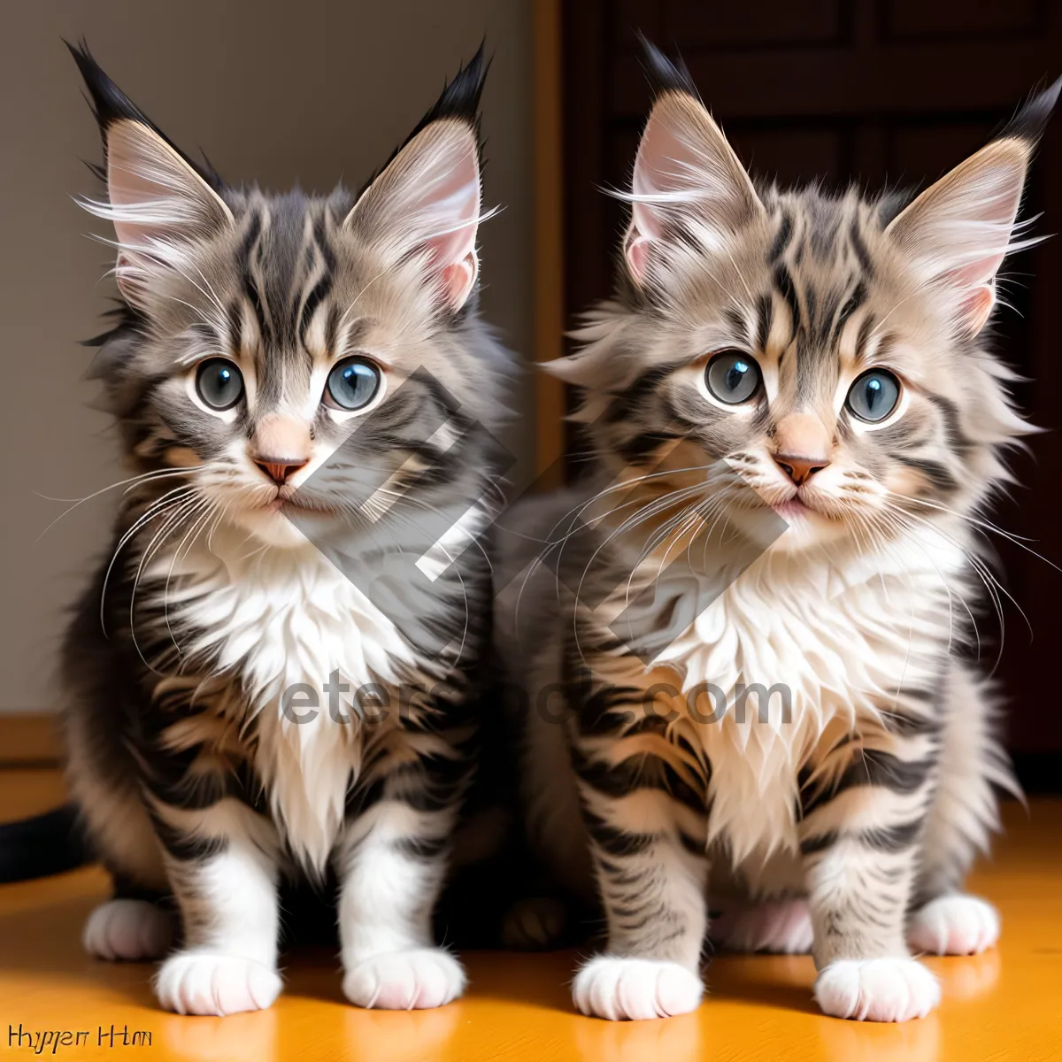 Picture of Curious Kitty with Adorable Tabby Stripes