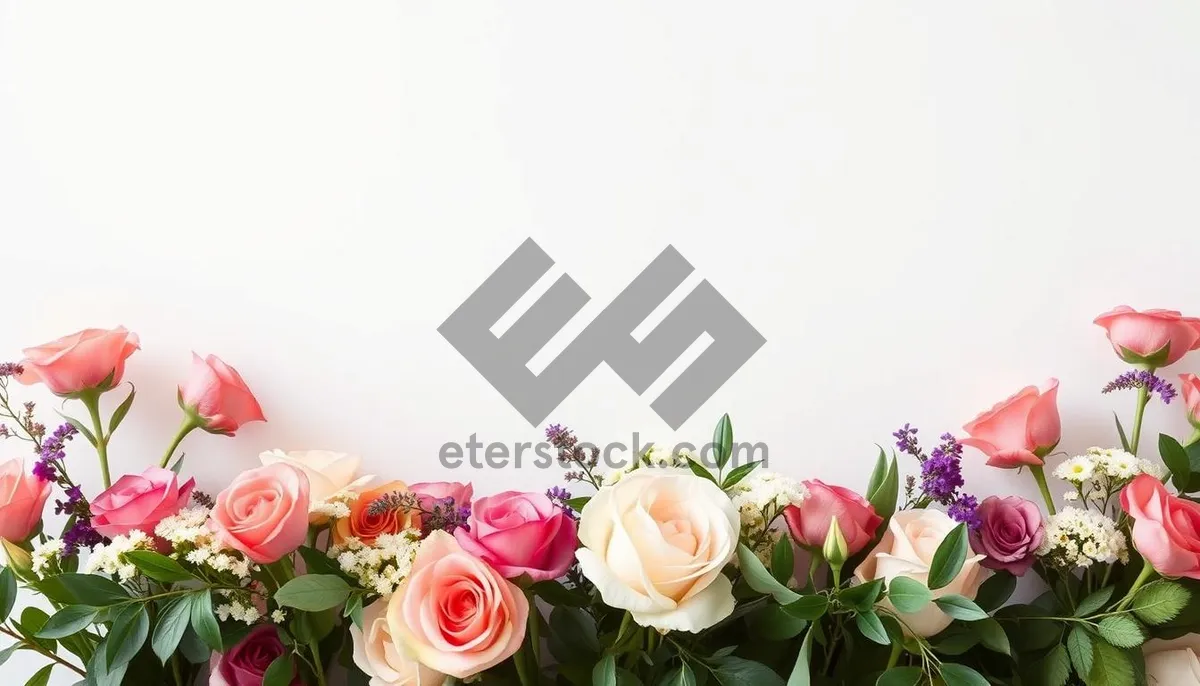 Picture of Romantic Pink Rose Bouquet for Wedding Celebration