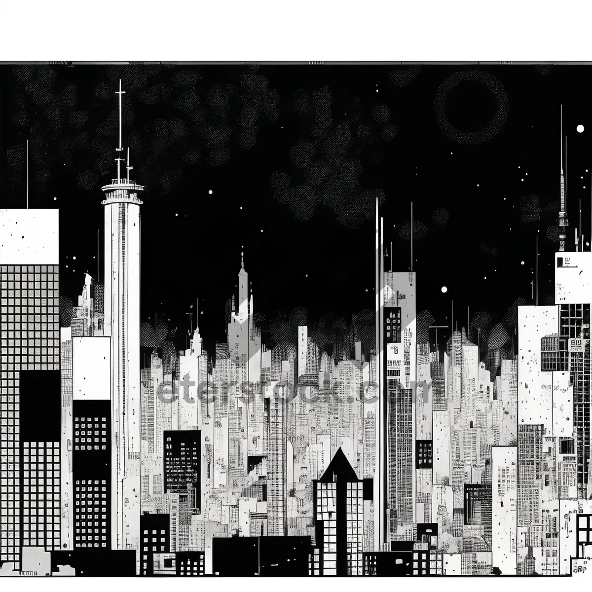 Picture of Urban Skyline Puzzle: Towering City Architecture