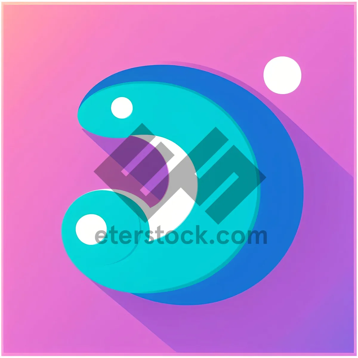 Picture of Shiny Button Icon Art with Dew Circle